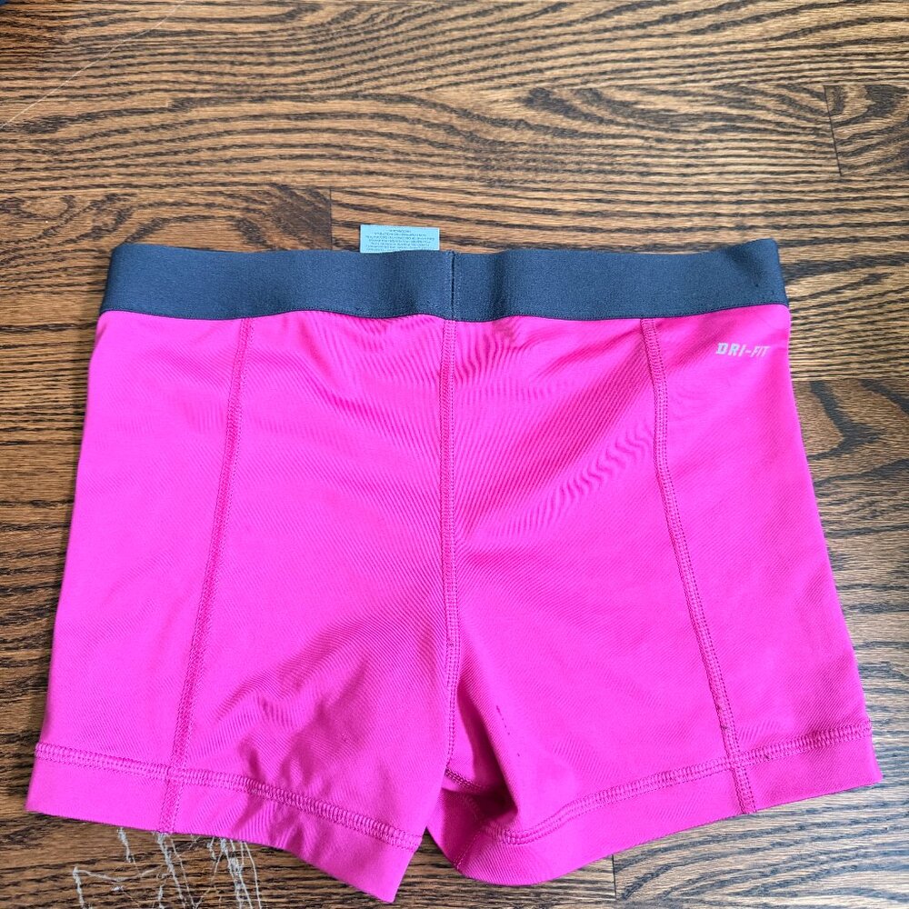 Nike Pro Dri-Fit Pink Compression Shorts – Size Small